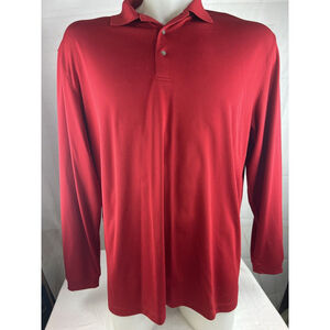Men’s Big And Tall PGA Golf Polo Long Sleeve Size 3XLT Air flux Material